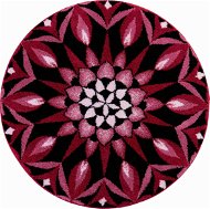 GRUND SILA OKAMIHKU Mandala kruhová o 60 cm, bordová - Kúpeľňová predložka