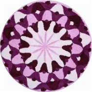GRUND VEDENIE Mandala kruhová o 100 cm, fialová - Kúpeľňová predložka