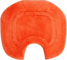 GRUND GRANDE Toilet Mat with Cutout 55x50cm, Orange - Toilet Mat - Main image