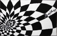 GRUND MATRAGI 7, Bathroom Mat, 150x250cm, Black/White - Bath Mat