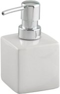 WENKO SQUARE - Soap Dispenser 9x8x13cm, White - Soap Dispenser