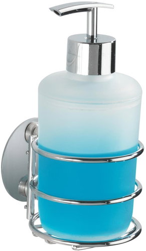 WENKO TurboLoc - Soap Dispenser 9x8x20cm, Stainless-steel - Soap Dispenser - Main image