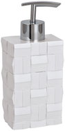WENKO RELIEF - Soap Dispenser 8x6x17cm, White - Soap Dispenser
