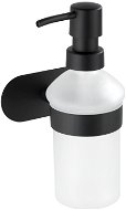 WENKO WITHOUT DRILLING TurboLoc OREA BLACK - Soap Dispenser, Black - Soap Dispenser