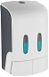 Soap Dispenser WENKO TARTAS - Two-chamber Soap and Disinfection Dispenser, White - Dávkovač mýdla