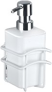 WENKO WITHOUT DRILLING Classic Plus - Soap Dispenser, White - Soap Dispenser