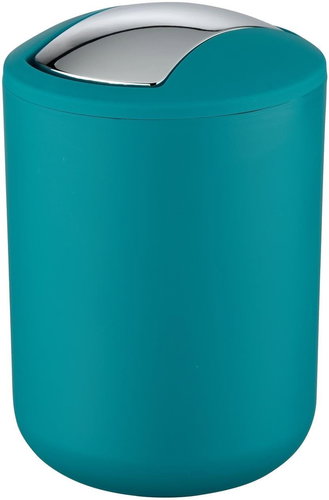 WENKO BRASIL - Basket with Swivel Lid 14x14x21cm, Kerosene - Rubbish Bin - Main image