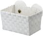 WENKO StaticLoc FERMO - Bathroom Basket 20x14x13cm, White - Rubbish Bin