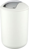 WENKO BRASIL - Basket with Swivel Lid size L, White - Rubbish Bin