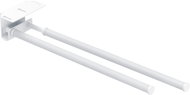 WENKO BASIC - Telescopic Towel Holder 11x7x43cm, White - Towel Rack