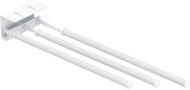 WENKO BASIC - Telescopic Towel Holder 43x7x13cm, White - Towel Rack