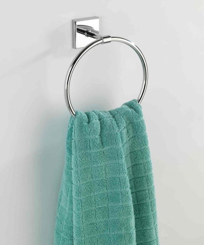 WENKO WITHOUT DRILLING PowerLoc LACENO - Towel Holder, Metal Glossy - Towel Rack - Main image