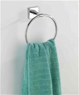 Držiak na uteráky WENKO BEZ VŔTANIA PowerLoc LACENO Vešiak na uterák, kovovo lesklý - Držák na ručníky