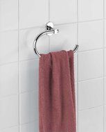 WENKO WITHOUT DRILLING PowerLoc RICO - Towel Holder, Metallic Glossy - Towel Rack