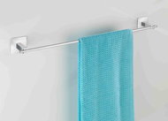 WENKO WITHOUT DRILLING TurboLoc QUADRO - Towel Holder, Metallic Glossy - Towel Rack