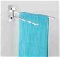 WENKO WITHOUT DRILLING TurboLoc QUADRO - Towel Holder, Metallic Glossy - Towel Rack