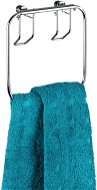 WENKO WITHOUT DRILLING Classic - Towel Holder, Shiny Metal - Towel Rack