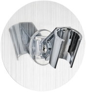 WENKO WITHOUT DRILL StaticLoc OSIMO - Shower Head Holder, Metallic Glossy - Shower Holder