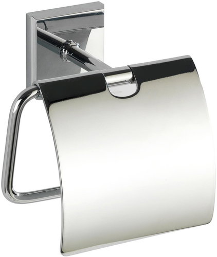 WENKO WITHOUT DRILLING PowerLoc LACENO - Toilet Paper Holder, Metallic Glossy - Toilet Paper Holder - Main image