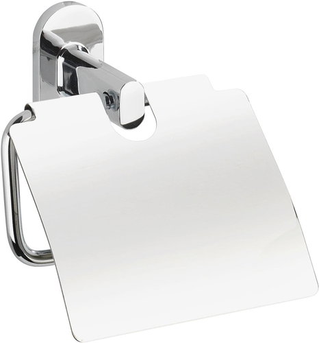WENKO WITHOUT DRILLING PowerLoc RICO - Toilet Paper Holder, Metallic Glossy - Toilet Paper Holder - Main image