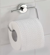 WENKO WITHOUT DRILLING PowerLoc SIMPLE - Toilet Paper Holder, Metallic Glossy - Toilet Paper Holder