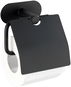 WENKO WITHOUT DRILLING TurboLoc OREA BLACK - Toilet Paper Holder, Black - Toalettpapír tartó