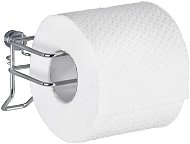 WENKO WITHOUT DRILLING Classic - Toilet Paper Holder, Metallic Glossy - Toilet Paper Holder