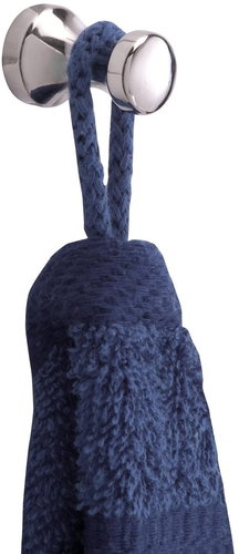 WENKO BASIC - Wall Hook 10x6x2cm, Chrome - Bathroom Hook - Main image