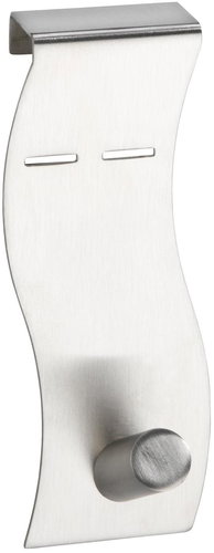 WENKO SORRENTO - Door Hanging Hook 24x10x5cm, Stainless-steel - Bathroom Hook - Main image