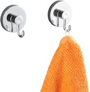 WENKO VacuumLoc - Hook 2 pcs, Chrome - Bathroom Hook
