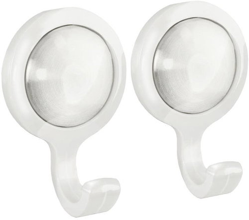 SEPIO SINGLE DOT - Hook 2 pcs, White - Bathroom Hook - Main image