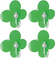 SEPIO FLOWER - Suction Hook 4 pcs, Green - Bathroom Hook