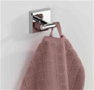 WENKO WITHOUT DRILLING PowerLoc LACENO - Double Wall Hook, Metallic Glossy - Bathroom Hook