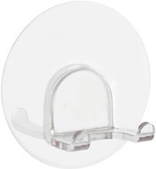 WENKO WITHOUT DRILL StaticLoc DUO - Double Wall Hook, Transparent - Bathroom Hook