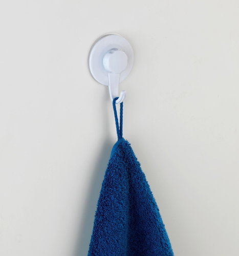 WENKO WITHOUT DRILLING UltraLoc VALENZA - Wall Hook, White - Bathroom Hook - Main image