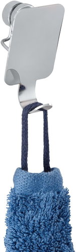 WENKO WITHOUT DRILLING Premium Plus - Wall Hook, Metallic Shiny - Bathroom Hook - Main image