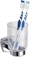 WENKO BASIC - Toothbrush cup, stainless steel - Toothbrush Holder Cup