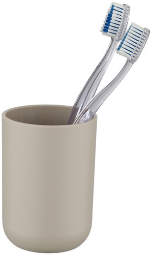 WENKO BRASIL - Toothbrush cup, dark grey - Toothbrush Holder Cup - Main image
