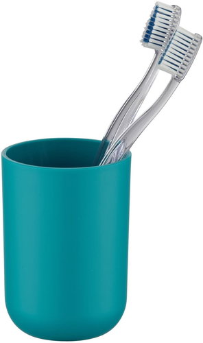 WENKO BRASIL - Toothbrush cup, petrol - Toothbrush Holder Cup - Main image