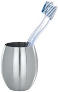 WENKO NOVA - Toothbrush cup, stainless steel - Toothbrush Holder Cup