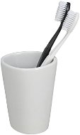WENKO PEBBLE - Toothbrush cup, white - Toothbrush Holder Cup