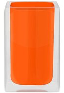 GRUND CUBE – Pohár na zubné kefky 7 × 7 × 11 cm, oranžový - Pohár na zubné kefky