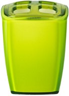 GRUND NEON - Toothbrush cup 7x6,5x10 cm, green - Toothbrush Holder Cup