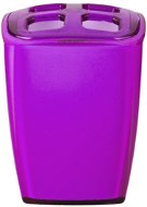 GRUND NEON - Toothbrush cup 7x6,5x10 cm, purple - Toothbrush Holder Cup