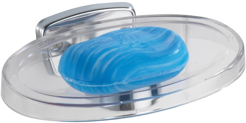 WENKO BASIC - Soap Dish 16x6x28cm, Chrome - Soap Dish - Main image