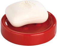 WENKO POLARIS - Soap Dish 11x11x3cm, Red - Soap Dish