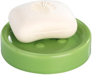 WENKO POLARIS - Soap Dish 11x11x3cm, Green - Soap Dish