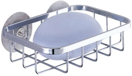 WENKO RAGUSA - Soap Dish 14x6x16cm, Chrome - Soap Dish - Main image