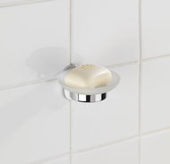 WENKO WITHOUT DRILLING PowerLoc RICO - Soap dish, metallic shiny - Soap Dish