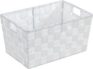 WENKO ADRIA - Bathroom basket 30x20x15 cm, white - Storage Basket